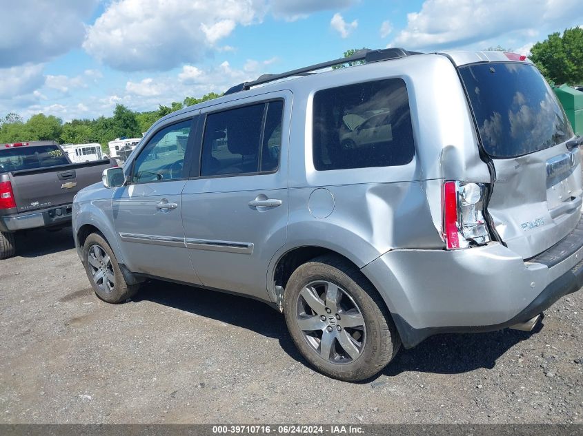 2013 Honda Pilot Touring VIN: 5FNYF4H92DB025856 Lot: 39710716