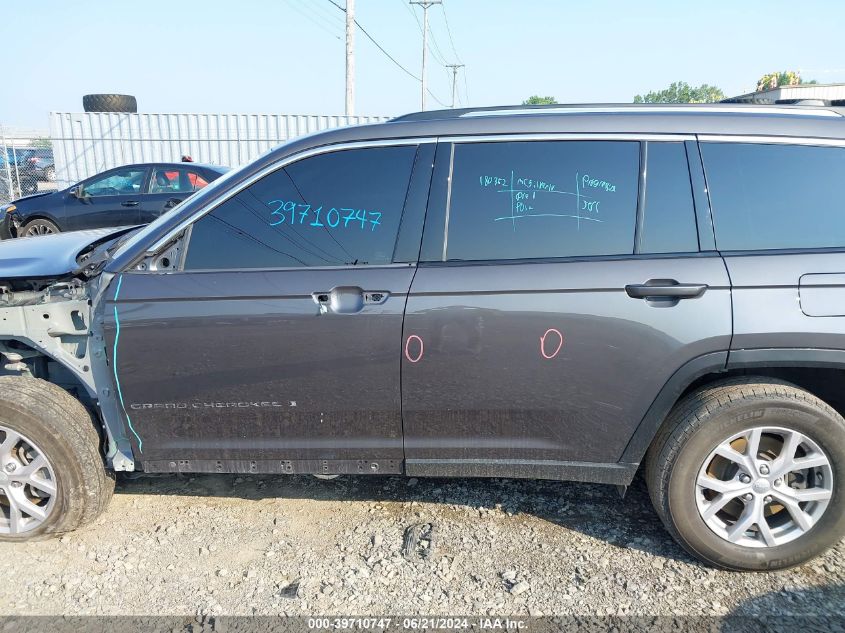2022 Jeep Grand Cherokee L L Limited VIN: 1C4RJKBG1N8622254 Lot: 39710747