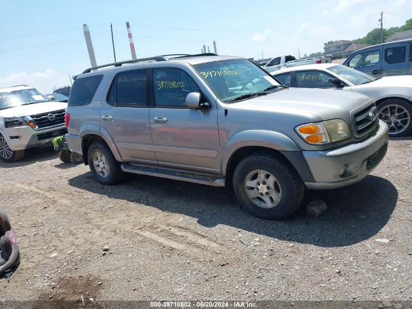 2001 Toyota Sequoia Limited V8 VIN: 5TDBT48A21S024917 Lot: 39710802