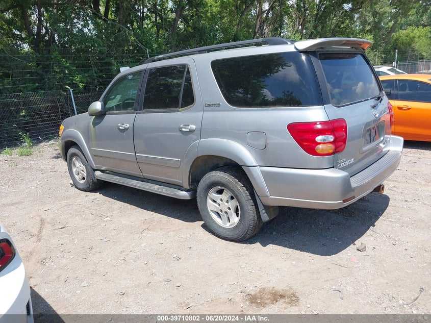 2001 Toyota Sequoia Limited V8 VIN: 5TDBT48A21S024917 Lot: 39710802