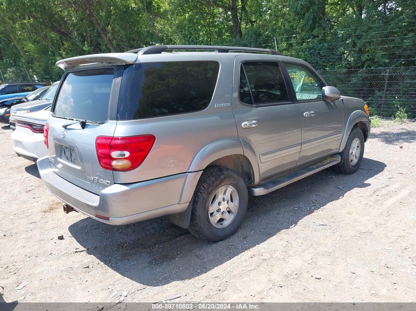 2001 Toyota Sequoia Limited V8 VIN: 5TDBT48A21S024917 Lot: 39710802