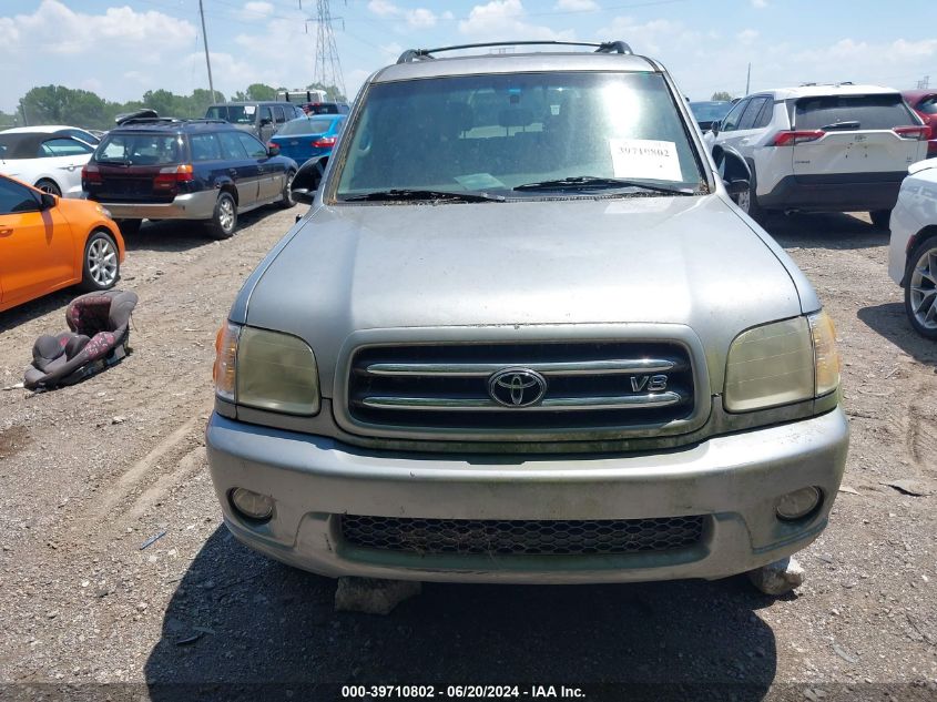 2001 Toyota Sequoia Limited V8 VIN: 5TDBT48A21S024917 Lot: 39710802