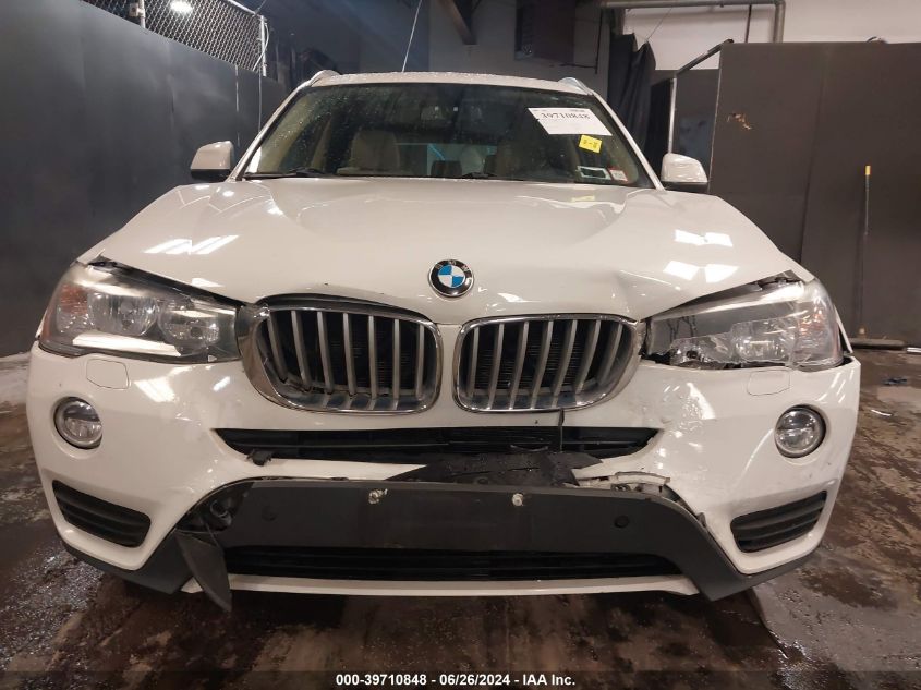 2016 BMW X3 xDrive28I VIN: 5UXWX9C57G0D78801 Lot: 39710848