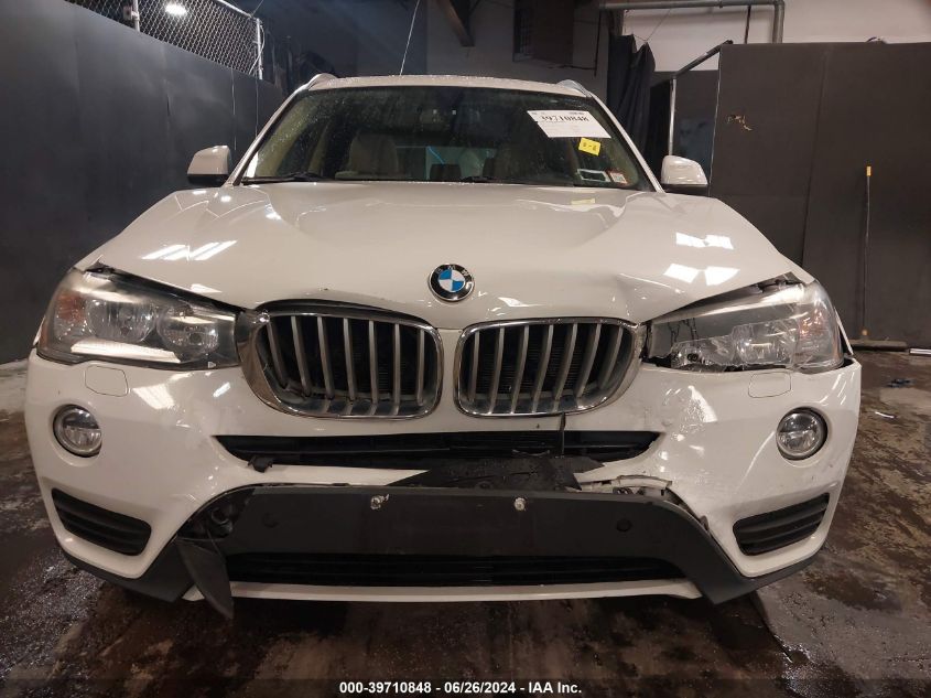 2016 BMW X3 xDrive28I VIN: 5UXWX9C57G0D78801 Lot: 39710848