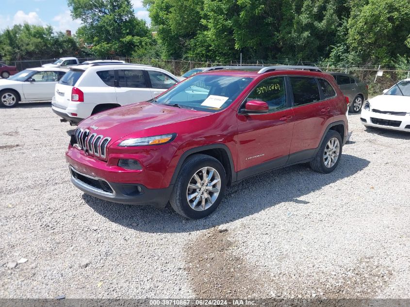 2014 Jeep Cherokee Limited VIN: 1C4PJMDS3EW192811 Lot: 39710867