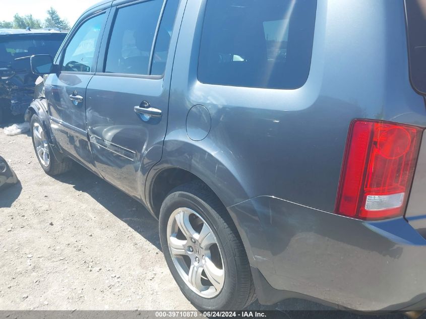 2012 Honda Pilot Ex-L VIN: 5FNYF4H62CB008849 Lot: 39710878