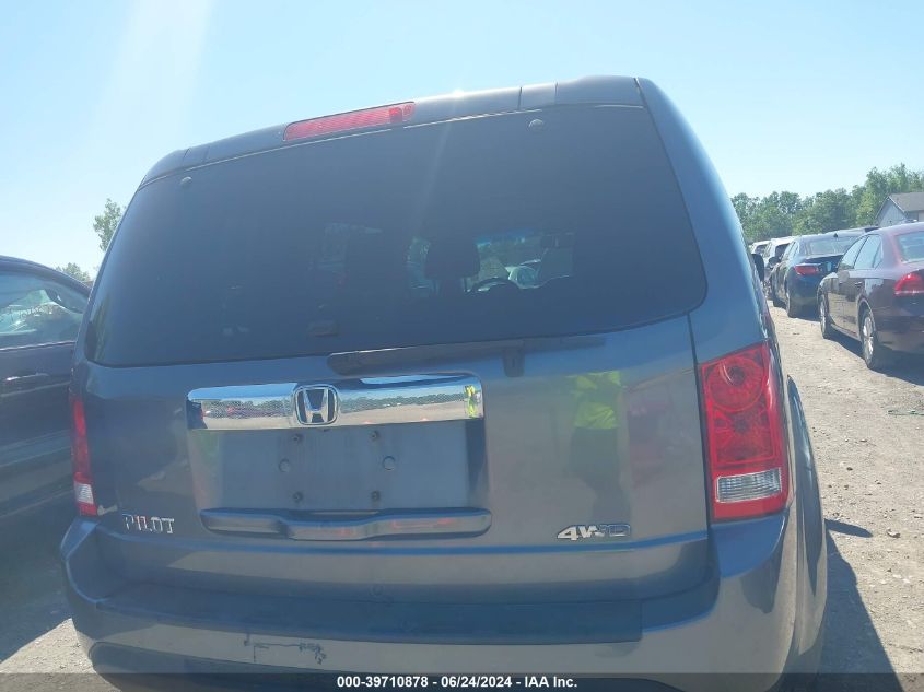 2012 Honda Pilot Ex-L VIN: 5FNYF4H62CB008849 Lot: 39710878