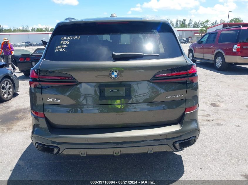 2024 BMW X5 Sdrive40I VIN: 5UX13EU03R9T95589 Lot: 39710884