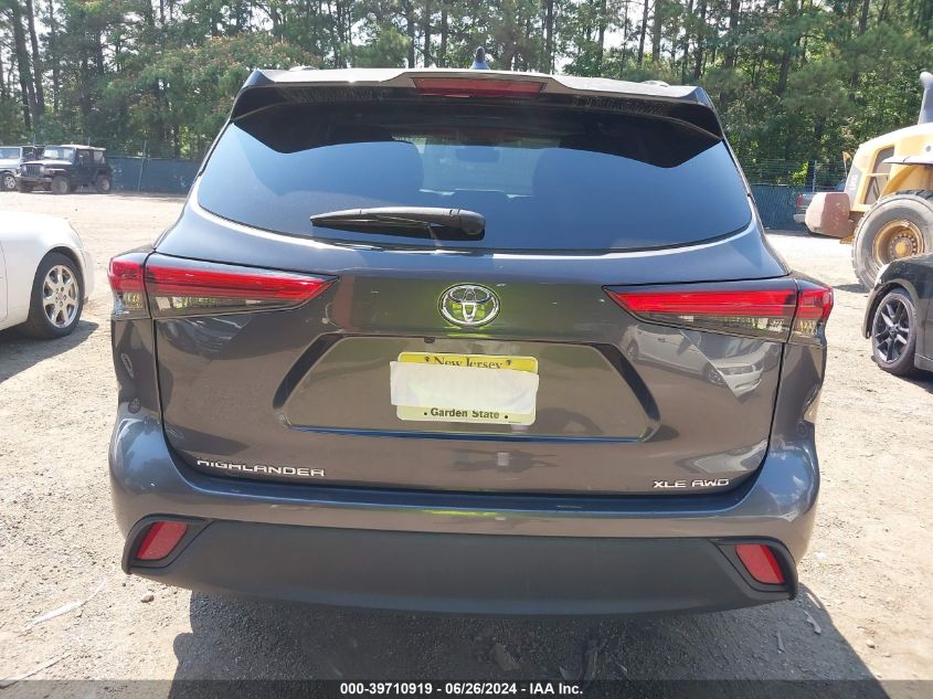 2021 Toyota Highlander Xle VIN: 5TDGZRBH6MS128452 Lot: 39710919