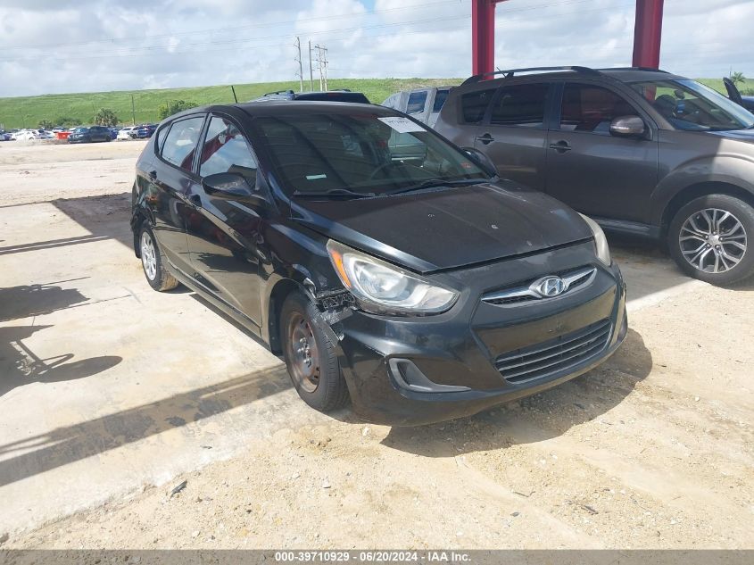 2013 Hyundai Accent Gs VIN: KMHCT5AE4DU126870 Lot: 39710929