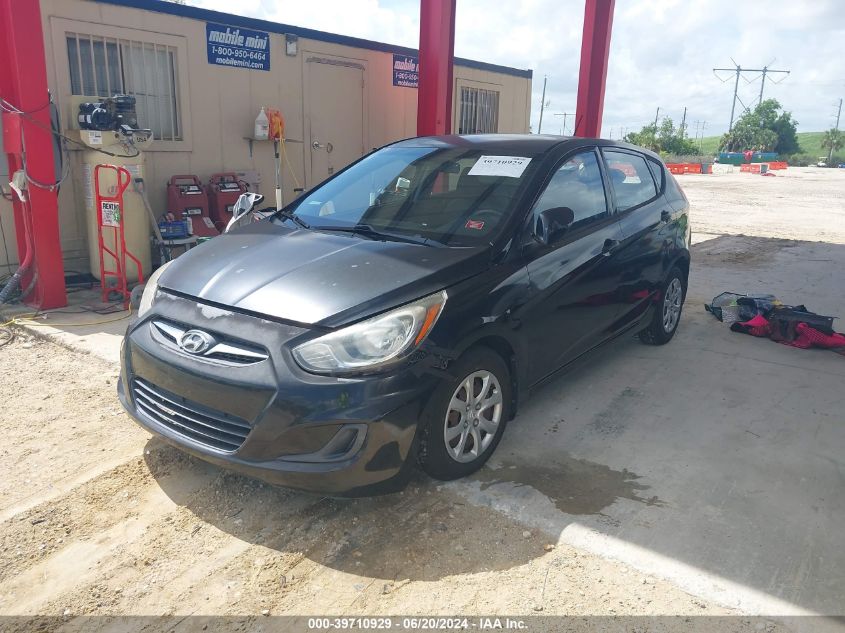 2013 Hyundai Accent Gs VIN: KMHCT5AE4DU126870 Lot: 39710929