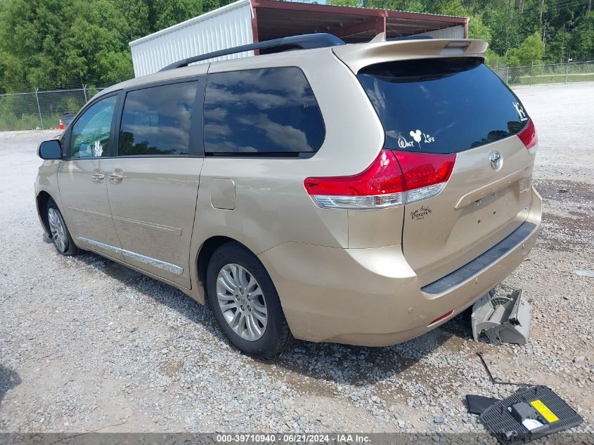 5TDYK3DC0ES417898 2014 Toyota Sienna Xle V6 8 Passenger