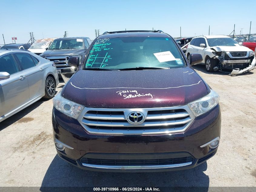 2013 Toyota Highlander Limited V6 VIN: 5TDYK3EH7DS104503 Lot: 39710966