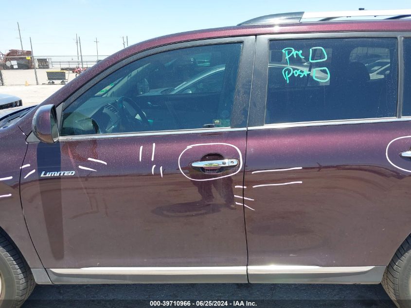 2013 Toyota Highlander Limited V6 VIN: 5TDYK3EH7DS104503 Lot: 39710966