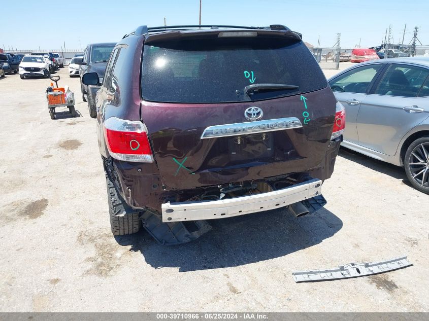 2013 Toyota Highlander Limited V6 VIN: 5TDYK3EH7DS104503 Lot: 39710966