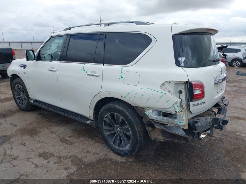 2017 Nissan Armada Platinum VIN: JN8AY2NF7H9303102 Lot: 39710978