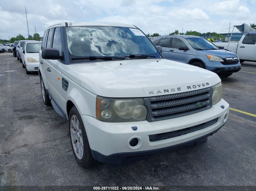 2008 Land Rover Range Rover Sport Hse VIN: SALSK25498A125605 Lot: 39711022