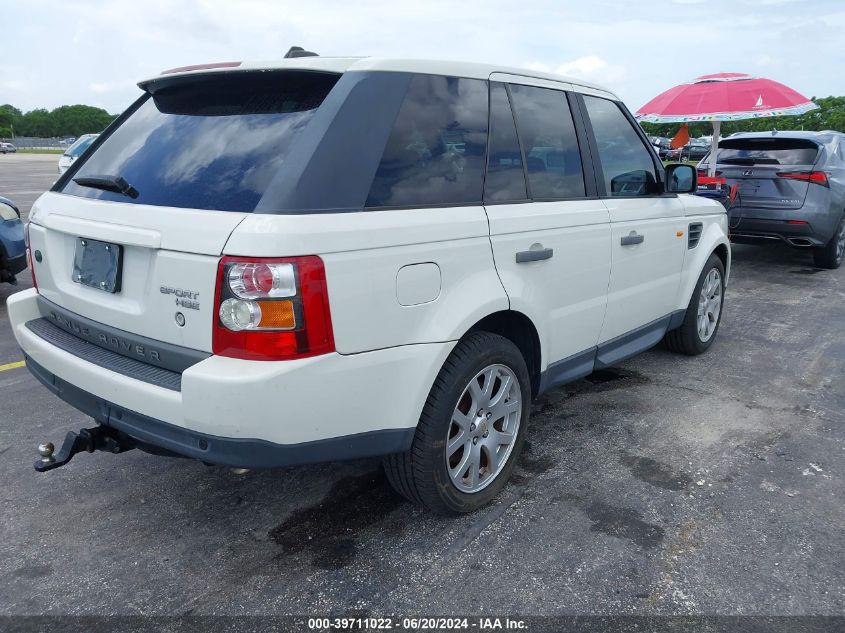 2008 Land Rover Range Rover Sport Hse VIN: SALSK25498A125605 Lot: 39711022