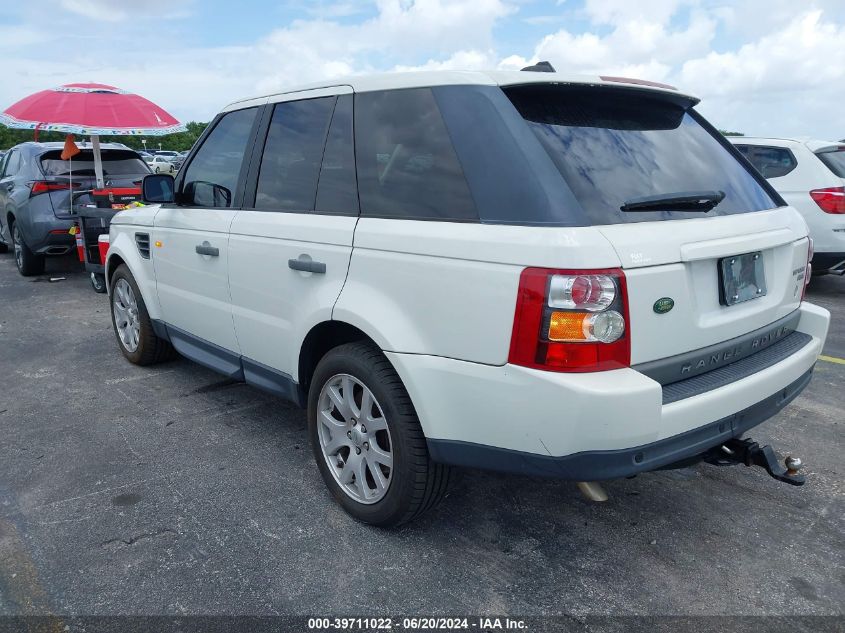 2008 Land Rover Range Rover Sport Hse VIN: SALSK25498A125605 Lot: 39711022