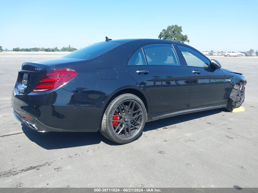 2018 MERCEDES-BENZ AMG S 63 4MATIC VIN: WDDUG8JBXJA387038