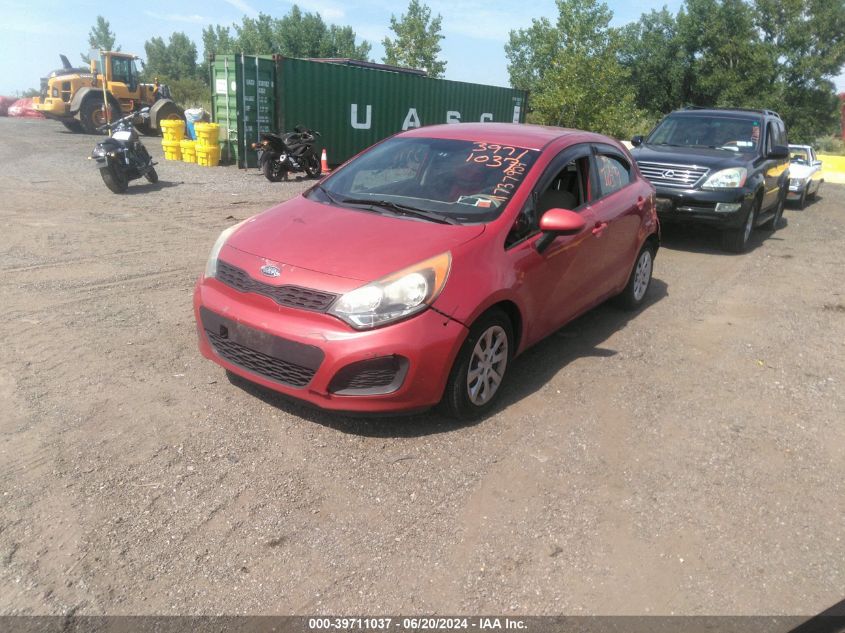 KNADM5A38D6126649 | 2013 KIA RIO