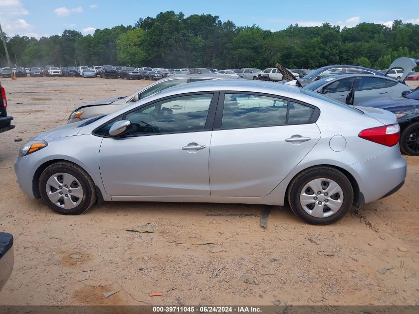 2016 Kia Forte Lx VIN: KNAFX4A6XG5606688 Lot: 39711045