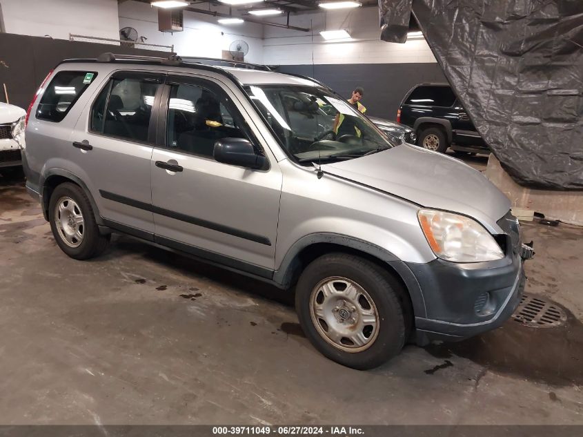 2005 Honda Cr-V Lx VIN: JHLRD78505C046361 Lot: 39711049