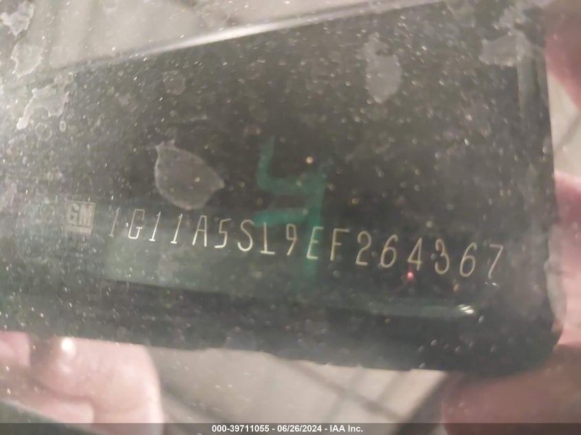 2014 Chevrolet Malibu Ls VIN: 1G11A5SL9EF264367 Lot: 39711055