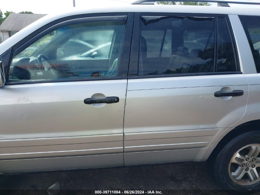 2005 Honda Pilot Ex-L VIN: 5FNYF18555B024181 Lot: 39711084