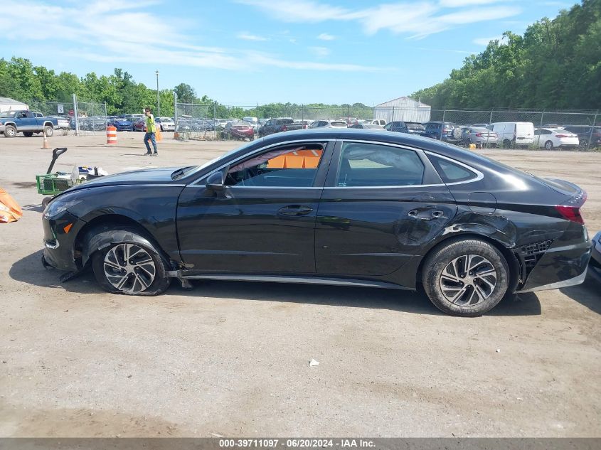 2022 Hyundai Sonata Hybrid Blue VIN: KMHL24JJ7NA037498 Lot: 39711097