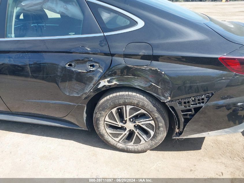 2022 Hyundai Sonata Hybrid Blue VIN: KMHL24JJ7NA037498 Lot: 39711097