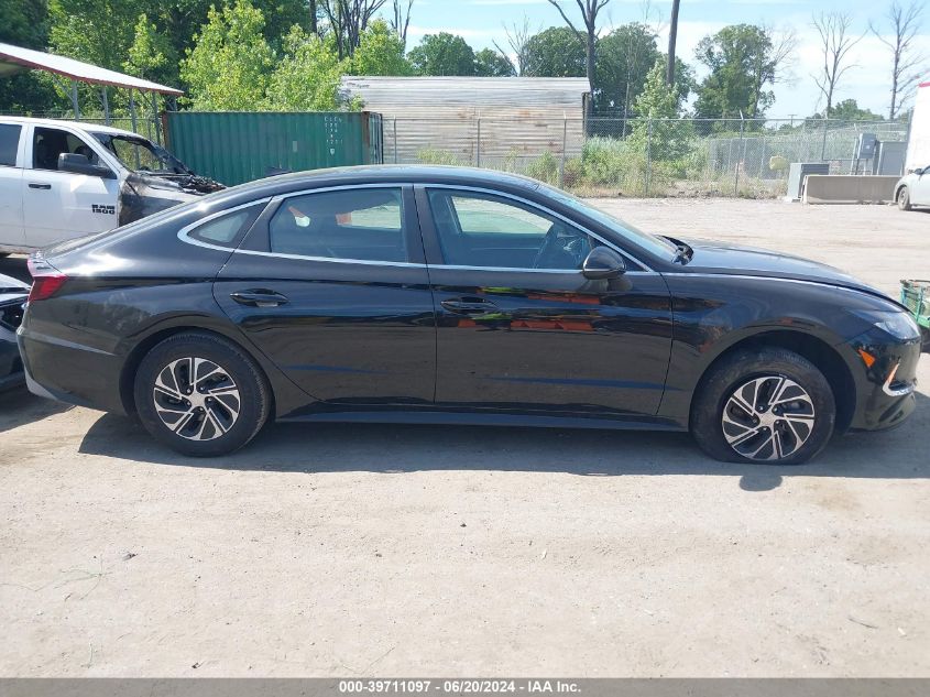 2022 Hyundai Sonata Hybrid Blue VIN: KMHL24JJ7NA037498 Lot: 39711097
