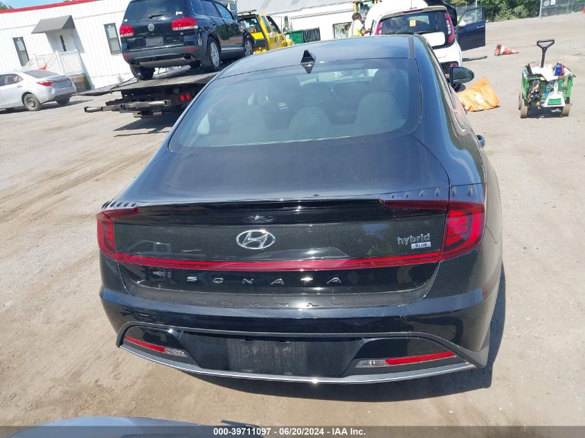 2022 Hyundai Sonata Hybrid Blue VIN: KMHL24JJ7NA037498 Lot: 39711097