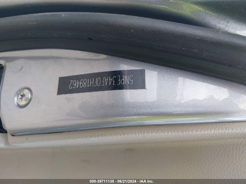 2015 Hyundai Sonata Sport VIN: 5NPE34AF0FH189462 Lot: 39711138