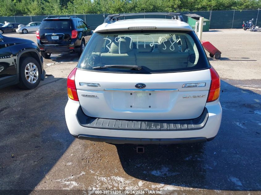 2006 Subaru Outback 2.5I Limited VIN: 4S4BP62CX67313650 Lot: 39711238