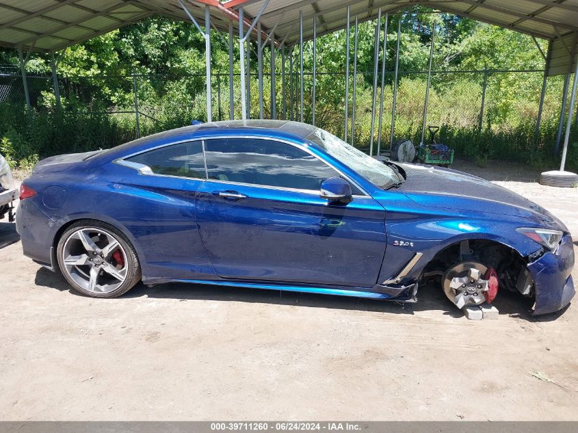 2018 Infiniti Q60 3.0T Red Sport 400 VIN: JN1FV7EL9JM630314 Lot: 39711260