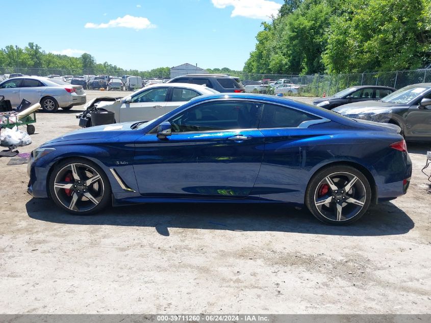 2018 Infiniti Q60 3.0T Red Sport 400 VIN: JN1FV7EL9JM630314 Lot: 39711260