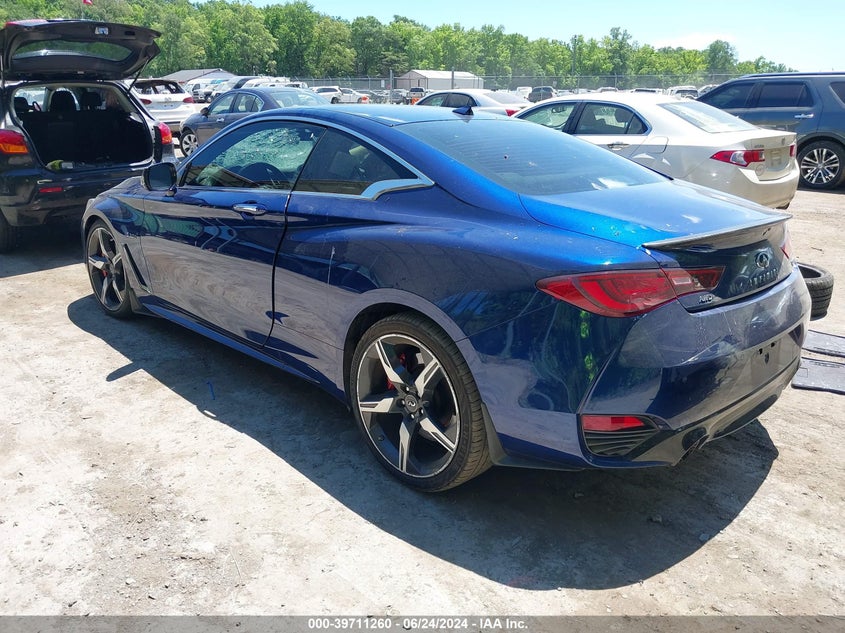 2018 Infiniti Q60 3.0T Red Sport 400 VIN: JN1FV7EL9JM630314 Lot: 39711260