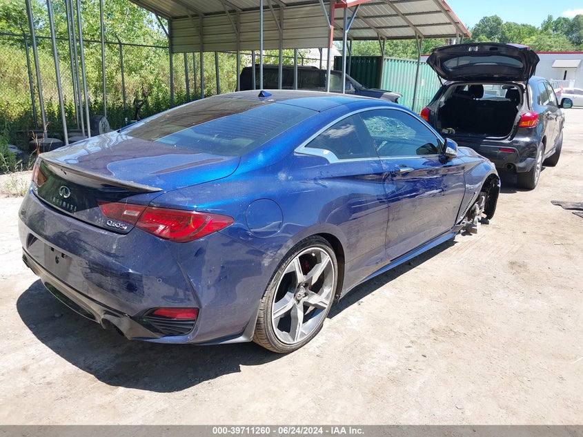 2018 Infiniti Q60 3.0T Red Sport 400 VIN: JN1FV7EL9JM630314 Lot: 39711260