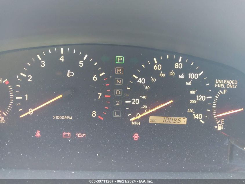 2000 Lexus Es 300 VIN: JT8BF28G7Y5094685 Lot: 39711267