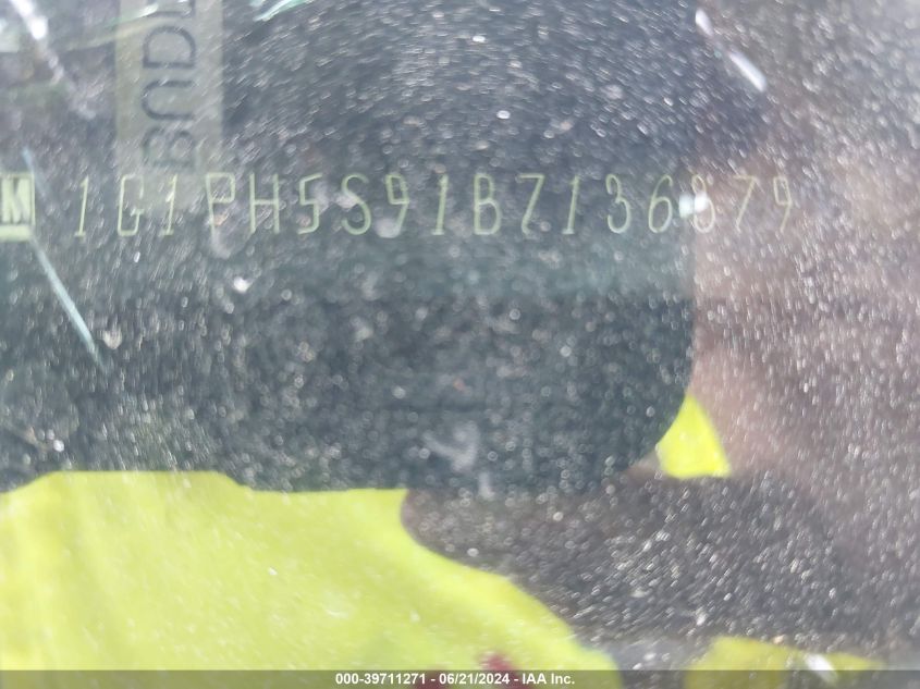 2011 Chevrolet Cruze Ltz VIN: 1G1PH5S91B7136379 Lot: 39711271