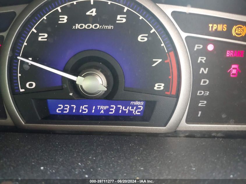 2008 Honda Civic Lx VIN: 2HGFA16578H536145 Lot: 39711277