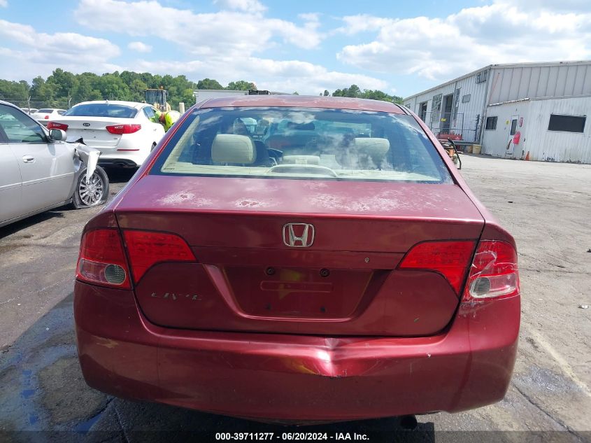 2008 Honda Civic Lx VIN: 2HGFA16578H536145 Lot: 39711277