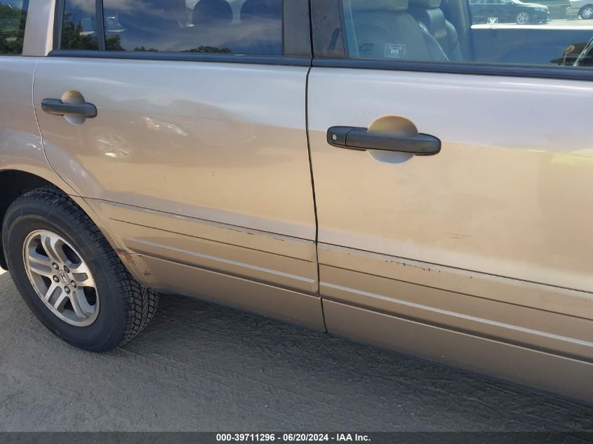 2004 Honda Pilot Ex-L VIN: 2HKYF18534H550616 Lot: 39711296