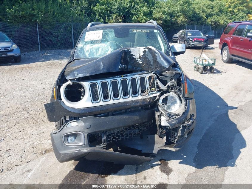 2018 Jeep Renegade Limited 4X4 VIN: ZACCJBDB6JPG89359 Lot: 39711297