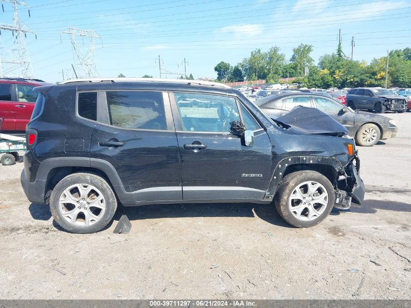 2018 Jeep Renegade Limited 4X4 VIN: ZACCJBDB6JPG89359 Lot: 39711297