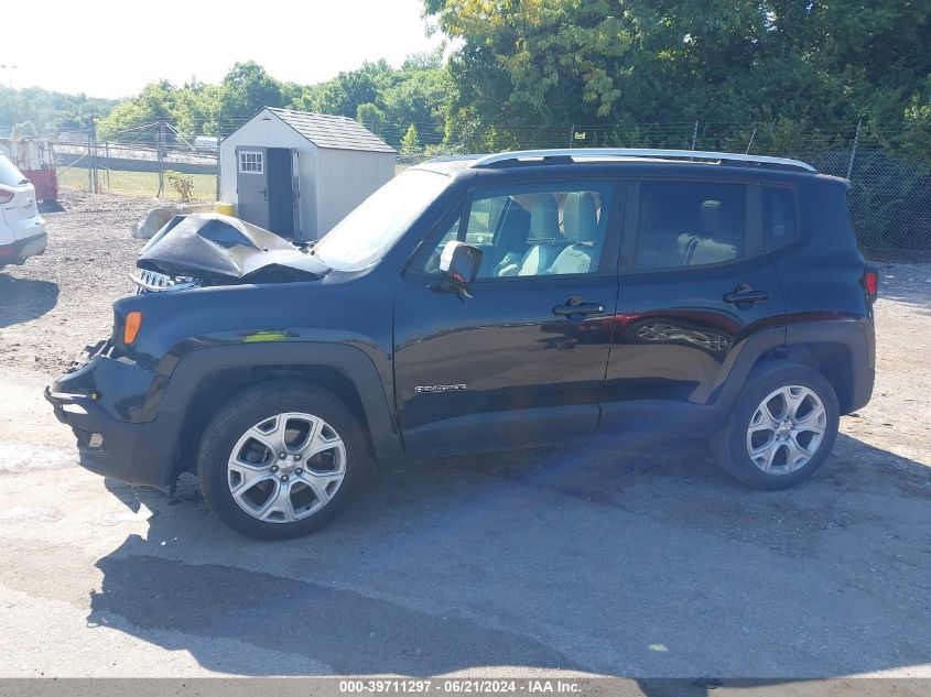 2018 Jeep Renegade Limited 4X4 VIN: ZACCJBDB6JPG89359 Lot: 39711297