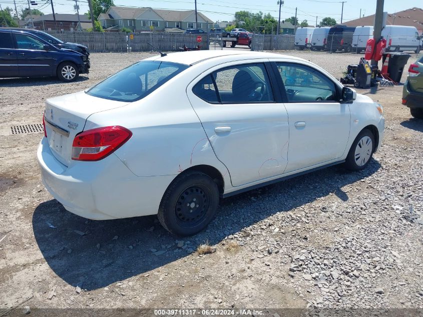 2019 Mitsubishi Mirage G4 Es VIN: ML32F3FJ8KHF04086 Lot: 39711317