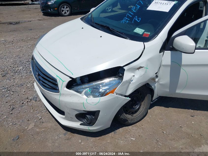 2019 Mitsubishi Mirage G4 Es VIN: ML32F3FJ8KHF04086 Lot: 39711317