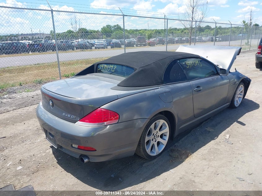 2005 BMW 645Ci VIN: WBAEK73405B323335 Lot: 39711343